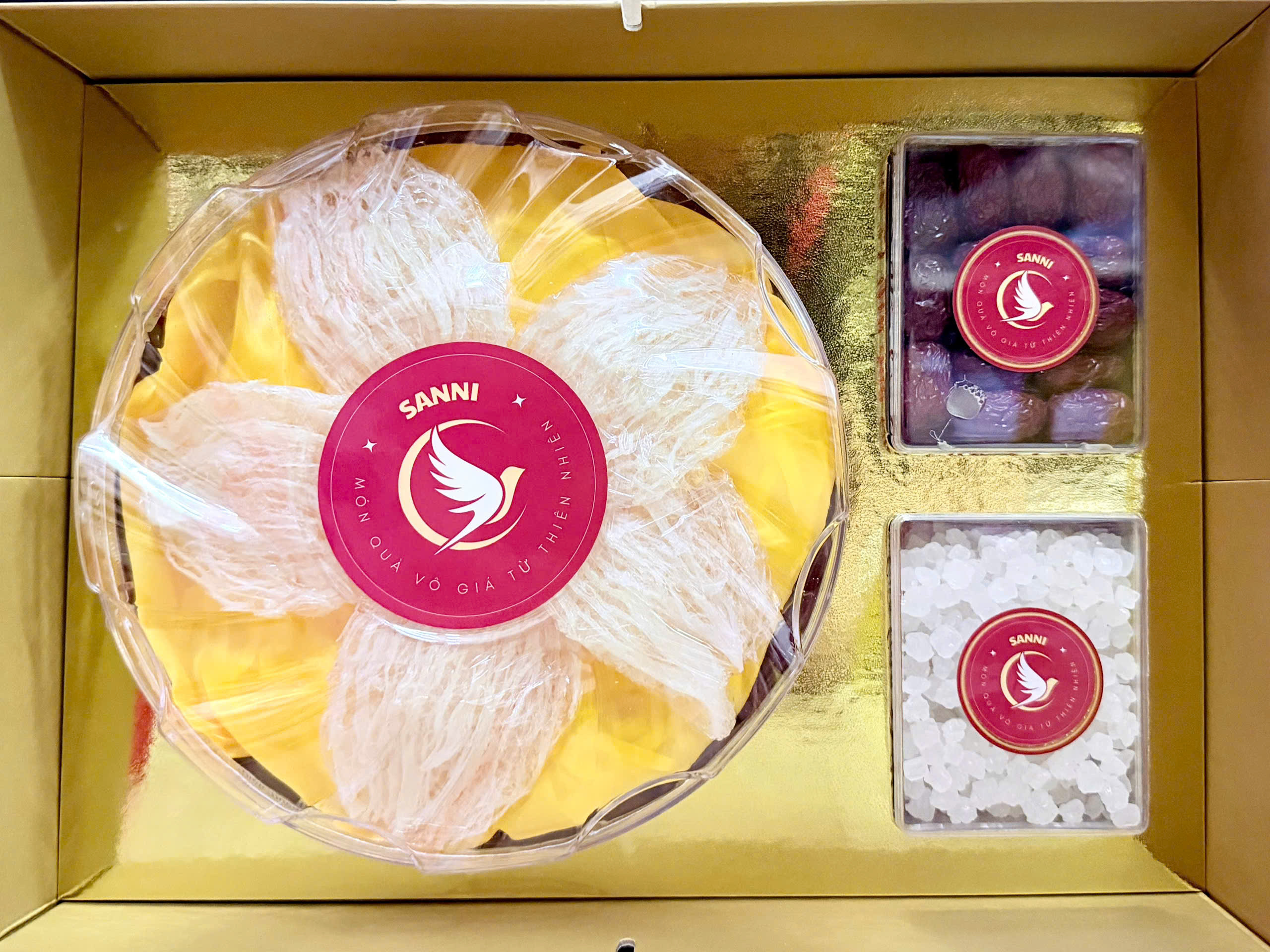 Hộp quà cứng Yến tinh chế 1 lớp sợi 30g - 50g - 100g